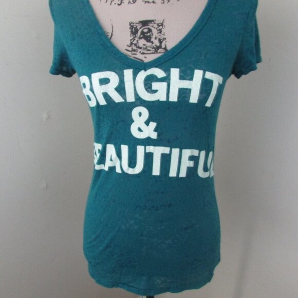 American Eagle Shirt S Green Bright & Beautiful - Picture 2 of 12